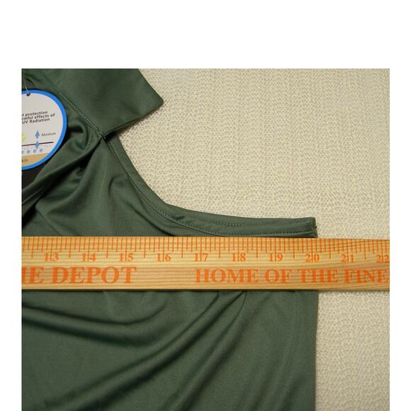 Santiny Sleeveless Polo Shirt Tank Green UPF 50+ Lightweight Golf Tennis Top - Picture 7 of 9